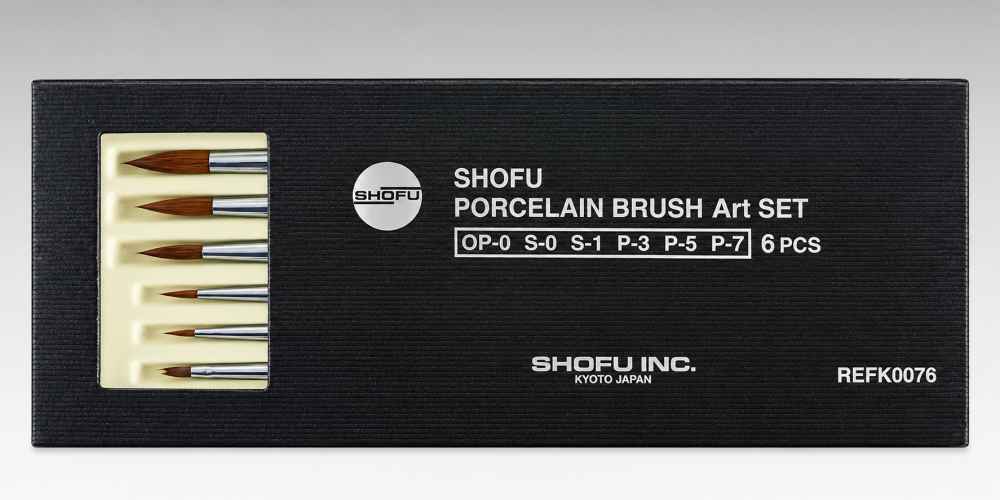 Shofu Porcelain Brushes Set of 6
