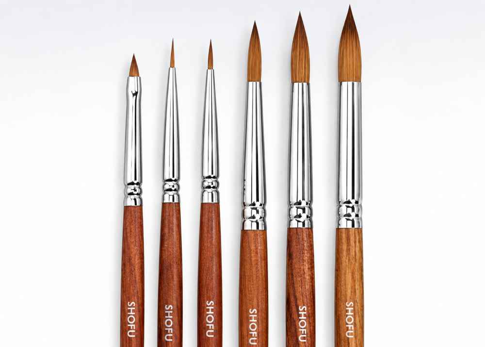 Shofu Porcelain Brushes Set of 6