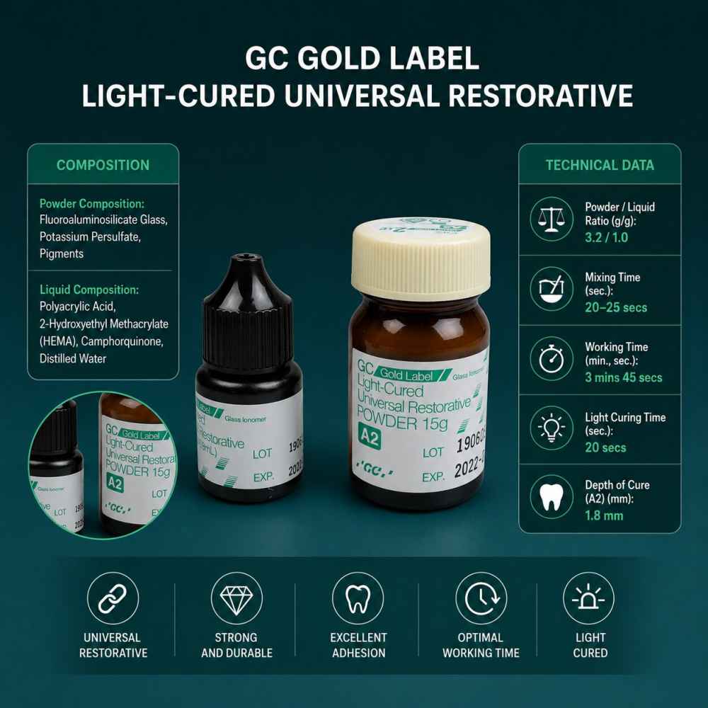 GC Gold Label 2 Lc (Light-Cured) Mini Pack