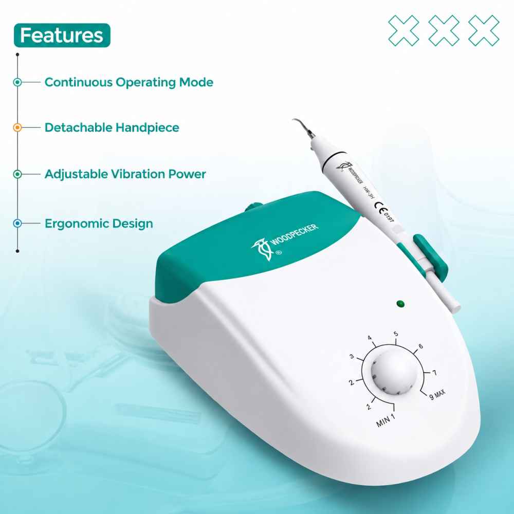 Woodpecker UDS-J Ultrasonic Scaler (5 scaler tips FREE)