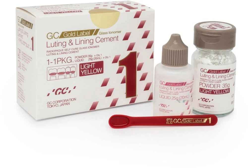 GC Gold Label 1 Luting & Lining Glass Ionomer Cement GC Gold Label 1 Luting & Lining Glass Ionomer Cement
