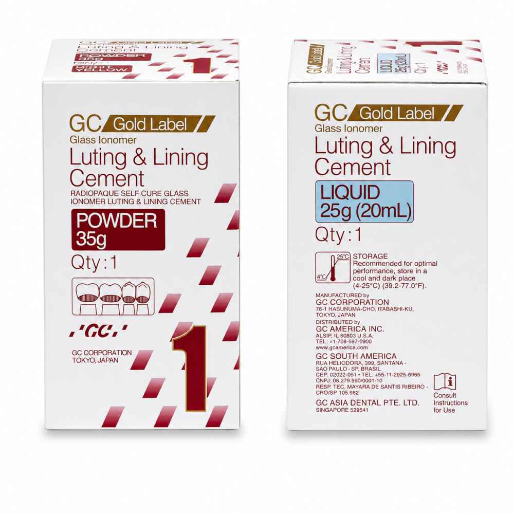 GC Gold Label 1 Luting & Lining Glass Ionomer Cement 