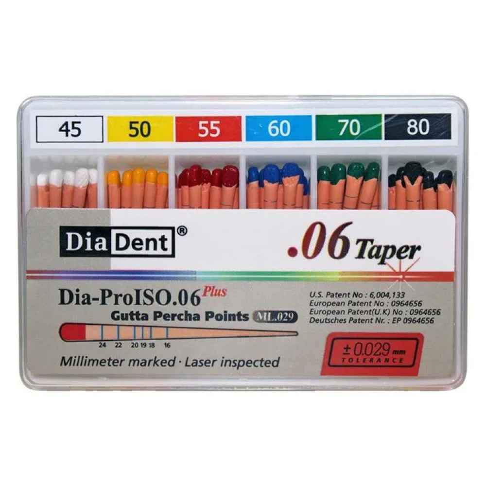 Diadent Gutta Percha Points 6% 