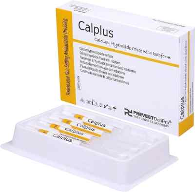 Prevest Calplus Calcium hydroxide paste with iodoform 4X2g Prevest Calplus Calcium hydroxide paste with iodoform 4X2g