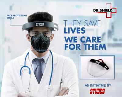 Studds Face Shield Dr.shield protective shield Safety Visor  (Size - Free Size)