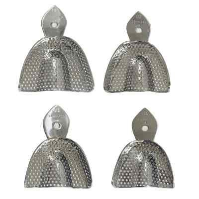 Samit Metallic Dentulous Perforated Impression Trays- U0 AND L0