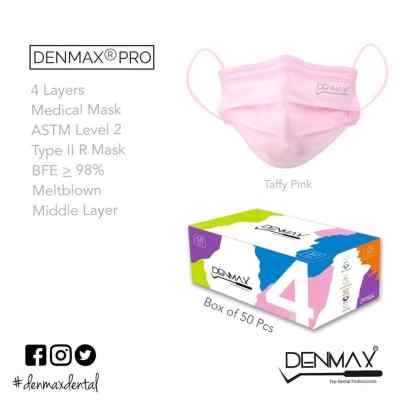 Denmax 5 Layer Mask Pack of 50 Medical Grade Middle Layer Meltblown