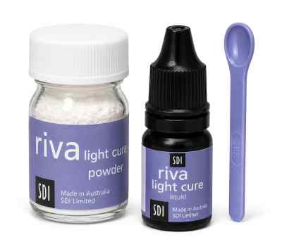 SDI Riva Light Cure Powder & Liquid Kit Glass Ionomer Cement SDI Riva Light Cure Powder & Liquid Kit Glass Ionomer Cement