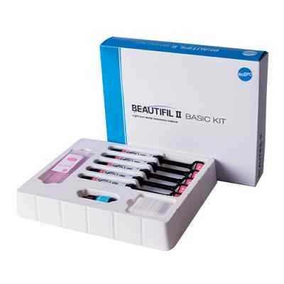 Shofu Beautifil II Basic Kit Light Cured Aesthetic Dental Restorative Material Shofu Beautifil II Basic Kit Light Cured Aesthetic Dental Restorative Material