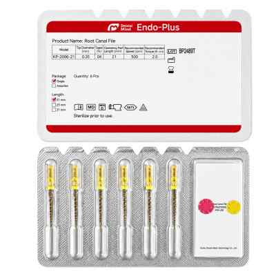 Woodpecker Endo Plus Heat Treated Gold Rotary File Woodpecker Endo Plus Heat Treated Gold Rotary File