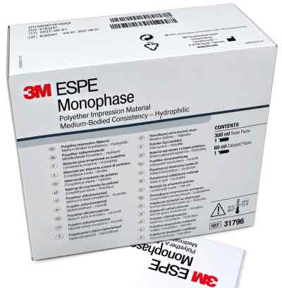 3m Espe Monophase Polyether Impression Material 3m Espe Monophase Polyether Impression Material