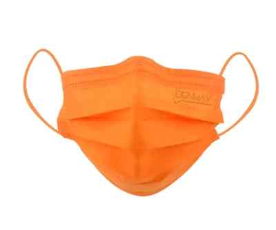 Denmax 4 Ply Face Mask Premium Orange Colour - 50 Pcs