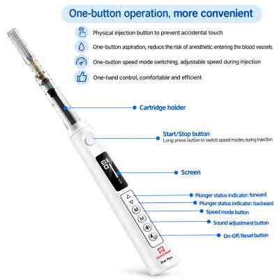 Woodpecker Star Pen Dental Anaesthesia System with Aspiration (Without Cartridge) Woodpecker Star Pen Dental Anaesthesia System with Aspiration (Without Cartridge)