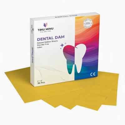 Tinu Minu Rubber Dam Sheet 6X6 - (Yellow)