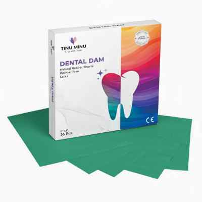 Tinu Minu Rubber Dam Sheet  6X6 - (Green)