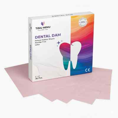Tinu Minu Rubber Dam Sheet 6X6 - (Pink)
