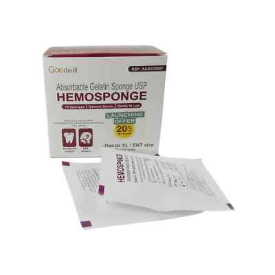 Goodwill Hemosponge 20x20x7mm Absorbable Gelatin Sponge