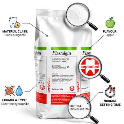 Septodont Plastalgin Alginate Powder Impression Material Septodont Plastalgin Alginate Powder Impression Material
