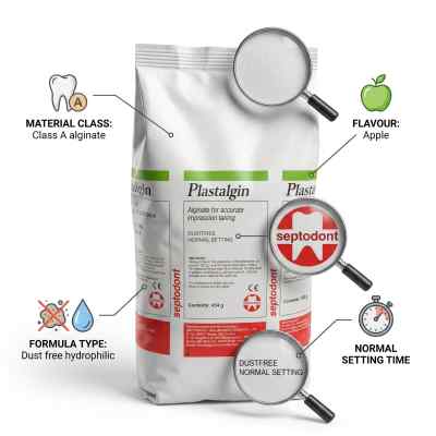 Septodont Plastalgin Alginate Powder Impression Material Septodont Plastalgin Alginate Powder Impression Material