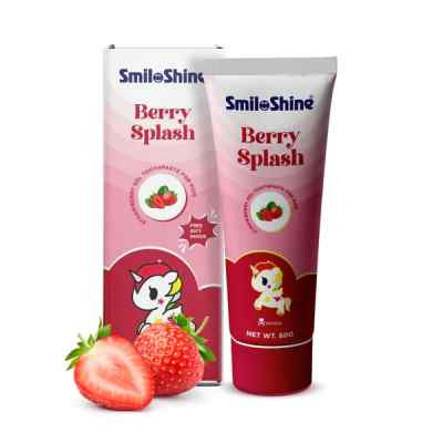 Smiloshine Unicorn Gel Toothpaste For Kids - Strawberry Flavour (pack of 1)