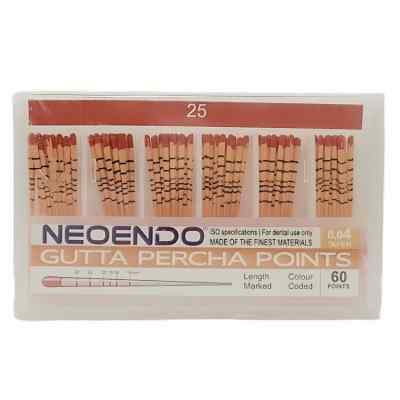 Neoendo Gutta Percha Points 4% #20 Neoendo Gutta Percha Points 4% #20