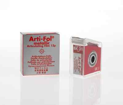 Bausch Dental Arti Fol Metallic Shimstock Flim 12µ Microns Bausch Dental Arti Fol Metallic Shimstock Flim 12µ Microns