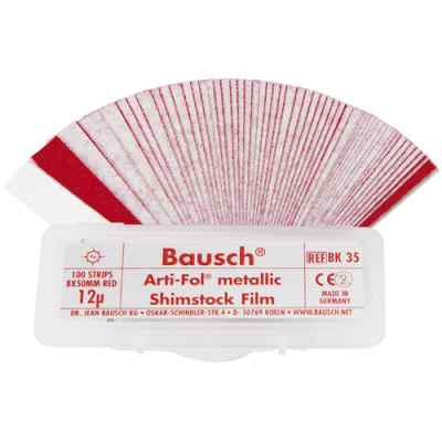 Bausch Dental Arti Fol Metallic Shimstock Flim 12µ Microns Bausch Dental Arti Fol Metallic Shimstock Flim 12µ Microns