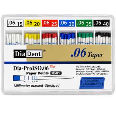 Diadent Paper Point Special Tapered 6% Diadent Paper Point Special Tapered 6%