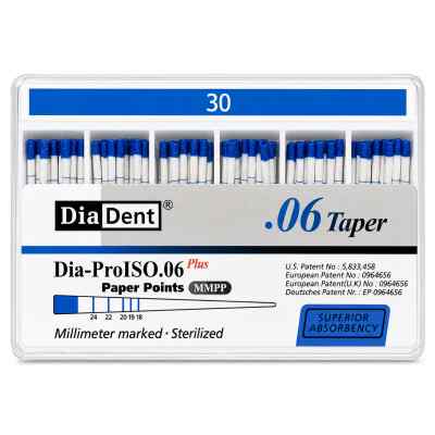 Diadent Paper Point Special Tapered 6% Diadent Paper Point Special Tapered 6%