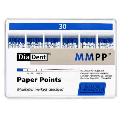 Diadent Paper Points Millimeter Marked - 2% Diadent Paper Points Millimeter Marked - 2%