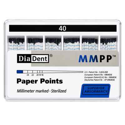 Diadent Paper Points Millimeter Marked - 2% Diadent Paper Points Millimeter Marked - 2%