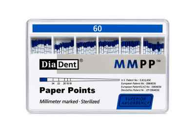 Diadent Paper Points Millimeter Marked - 2% Diadent Paper Points Millimeter Marked - 2%