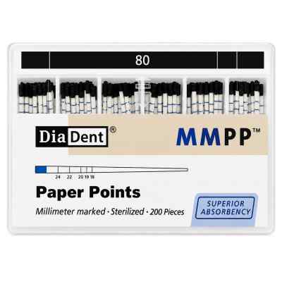 Diadent Paper Points Millimeter Marked - 2% Diadent Paper Points Millimeter Marked - 2%
