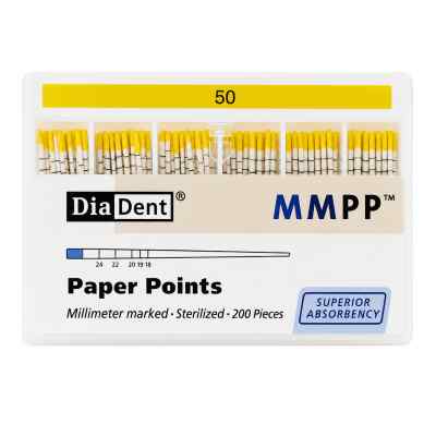 Diadent Paper Points Millimeter Marked - 2% Diadent Paper Points Millimeter Marked - 2%