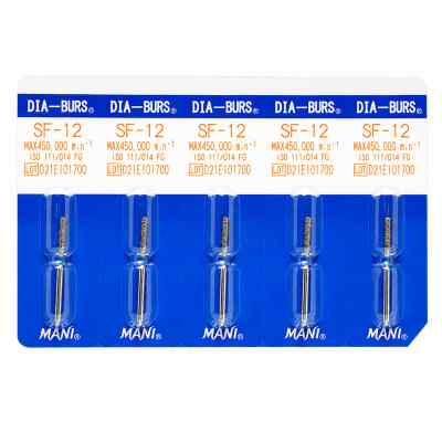 Mani Diamond Airotor Burs - Straight Flat End / Sf Series Mani Diamond Airotor Burs - Straight Flat End / Sf Series