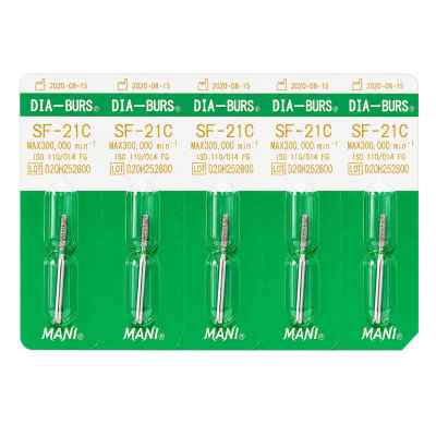 Mani Diamond Airotor Burs - Straight Flat End / Sf Series Mani Diamond Airotor Burs - Straight Flat End / Sf Series