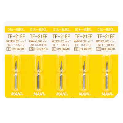 Mani Diamond Airotor Burs - Taper Flat End / Tf Series (Pack of 5) Mani Diamond Airotor Burs - Taper Flat End / Tf Series (Pack of 5)