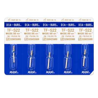 Mani Diamond Airotor Burs - Taper Flat End / Tf Series (Pack of 5) Mani Diamond Airotor Burs - Taper Flat End / Tf Series (Pack of 5)