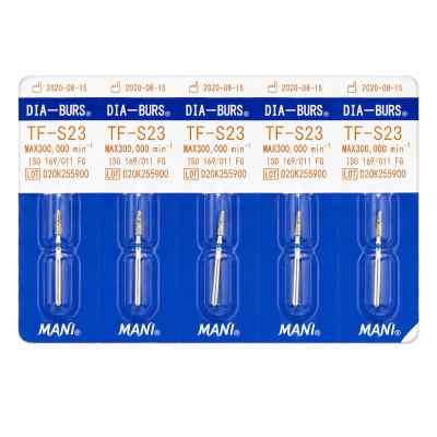 Mani Diamond Airotor Burs - Taper Flat End / Tf Series (Pack of 5) Mani Diamond Airotor Burs - Taper Flat End / Tf Series (Pack of 5)