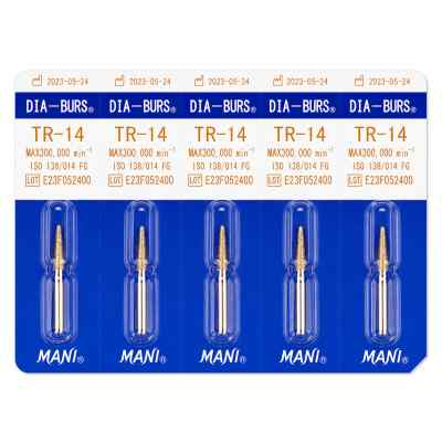 Mani Diamond Airotor Burs - Taper Flat End / Tf Series (Pack of 5) Mani Diamond Airotor Burs - Taper Flat End / Tf Series (Pack of 5)