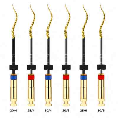 Micro Mega Hero Gold Rotary Files -25mm (Pack of 6) Micro Mega Hero Gold Rotary Files -25mm (Pack of 6)