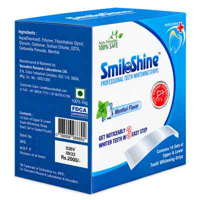 SmiloShine Professional Teeth Whitening Strips - Box of 14 Sets SmiloShine Professional Teeth Whitening Strips - Box of 14 Sets