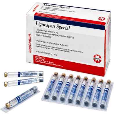 Septodont Lignospan Special (50 cartridges) Local Anaesthesia