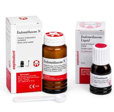 Septodont Endomethasone N ( Liquid+Powder ) ZOE Based Root Canal Sealer
