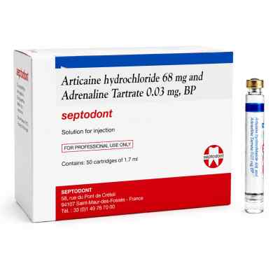 Septodont Septanest 4% Articaine With 1:100,000 Epinephrine