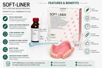 GC Soft Liner Denture Relining Material GC Soft Liner Denture Relining Material