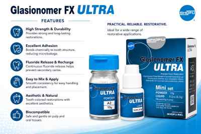 Shofu Fx Ultra Glass Ionomer Restorative -Mini Set Shofu Fx Ultra Glass Ionomer Restorative -Mini Set