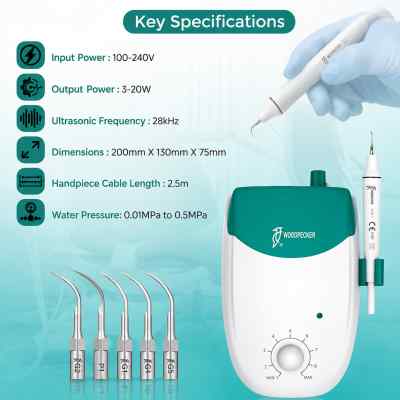 Woodpecker UDS-J Ultrasonic Scaler (5 scaler tips FREE)