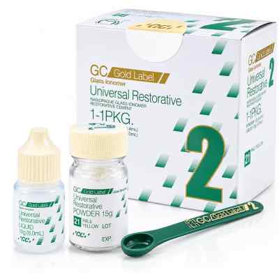 GC Gold Label 2 Big Glass Ionomer Restorative Cement GC Gold Label 2 Big Glass Ionomer Restorative Cement